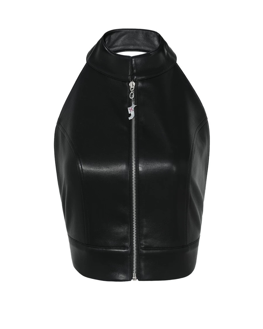 leather no sleeves tops