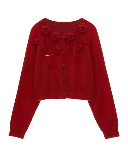 0 rose cardigan