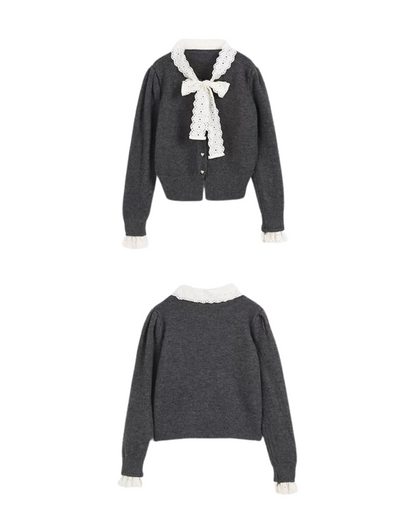 0 ribbon cardigan