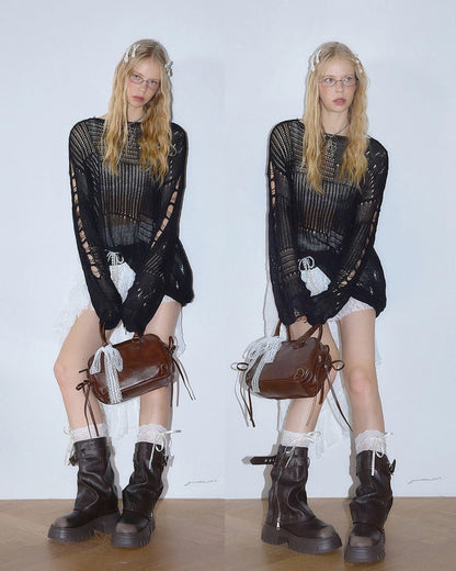 0 mesh blouse