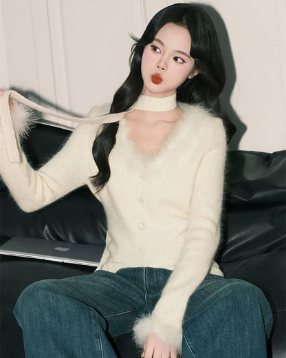 00 fur cardigan