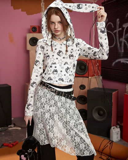 0 low-lace skirt