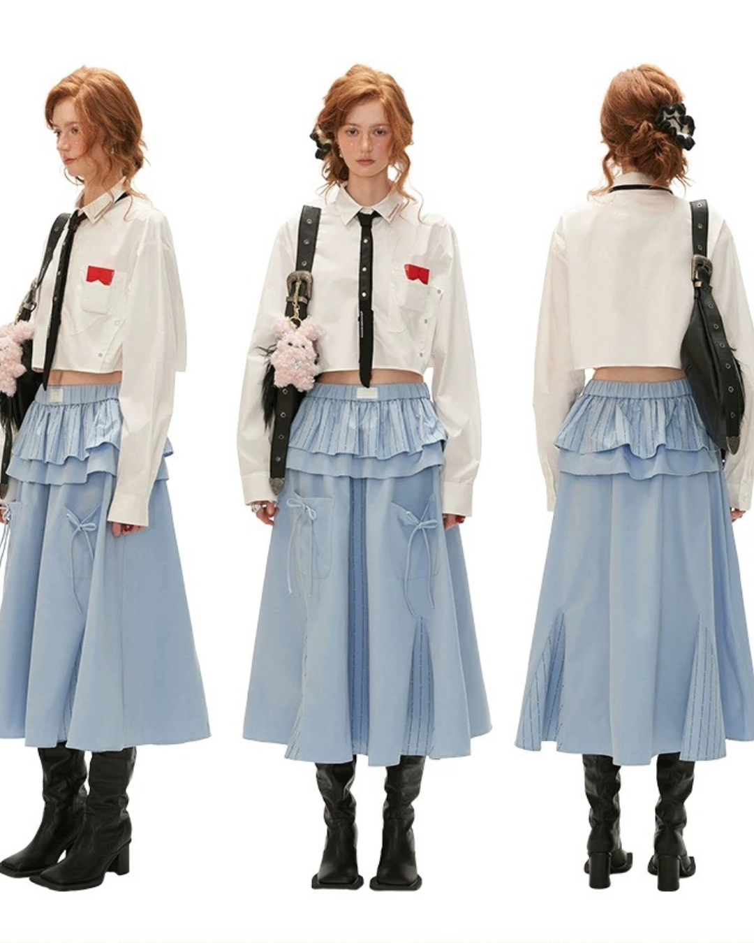 00 layered skirt