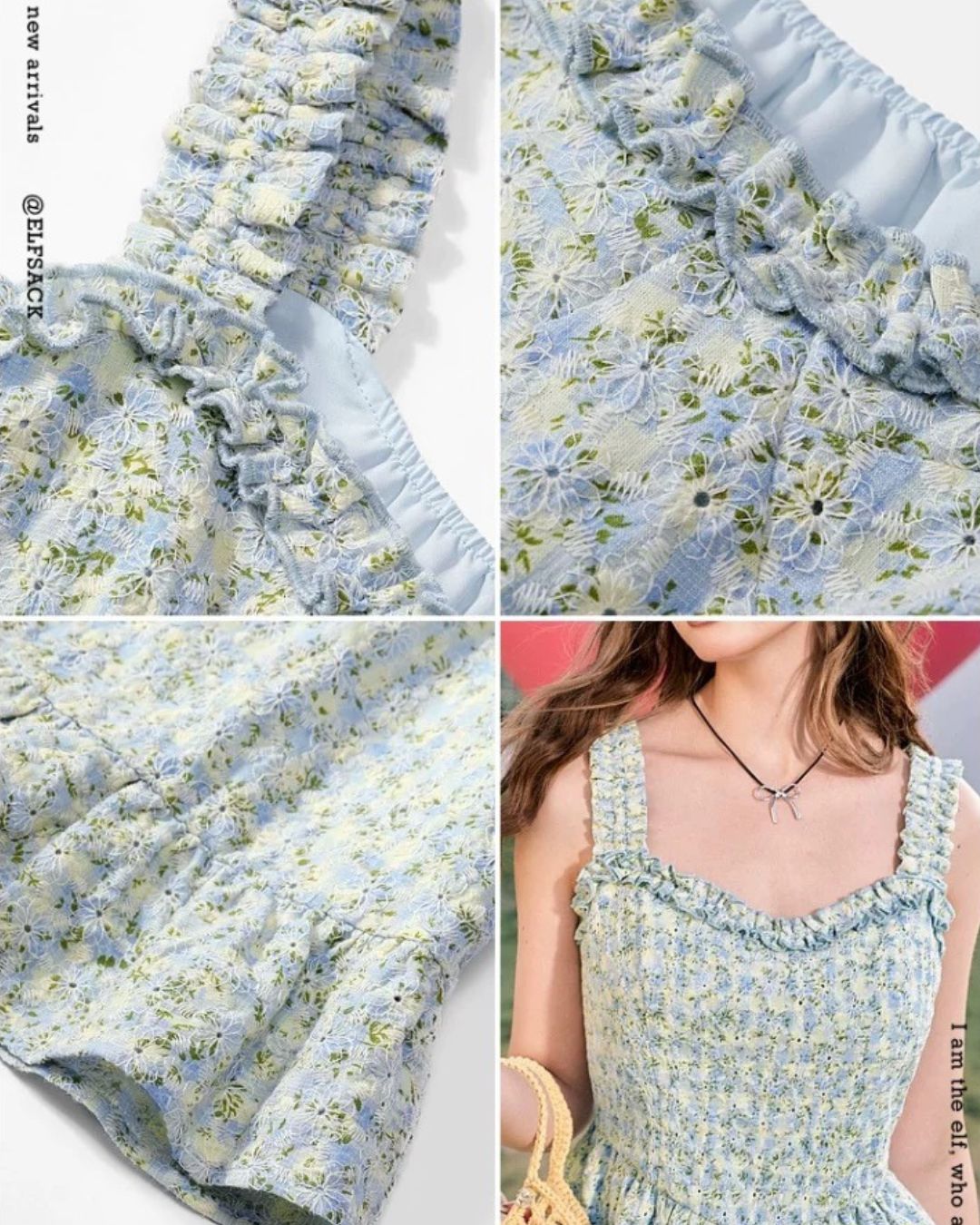 0 frill flower dress