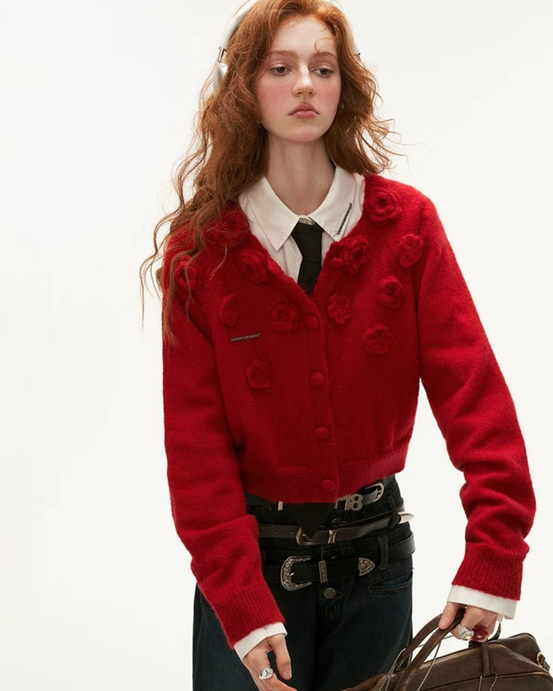 0 rose cardigan