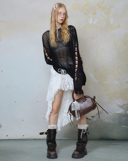 0 mesh blouse