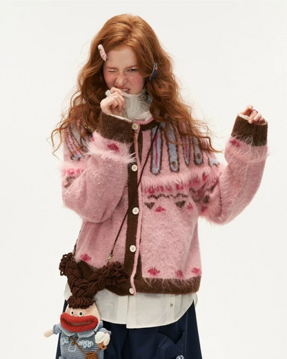 0 rétro cardigan