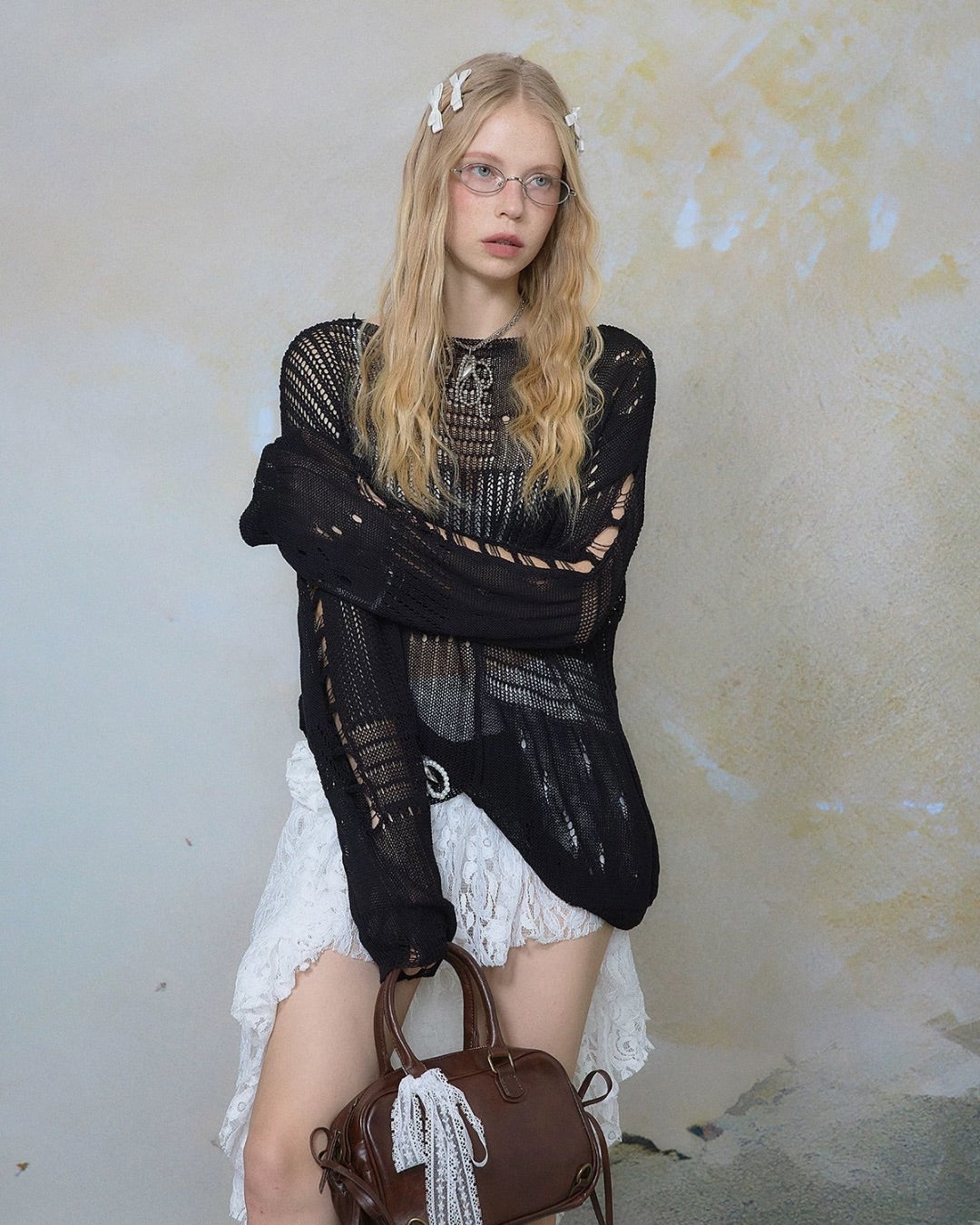 0 mesh blouse