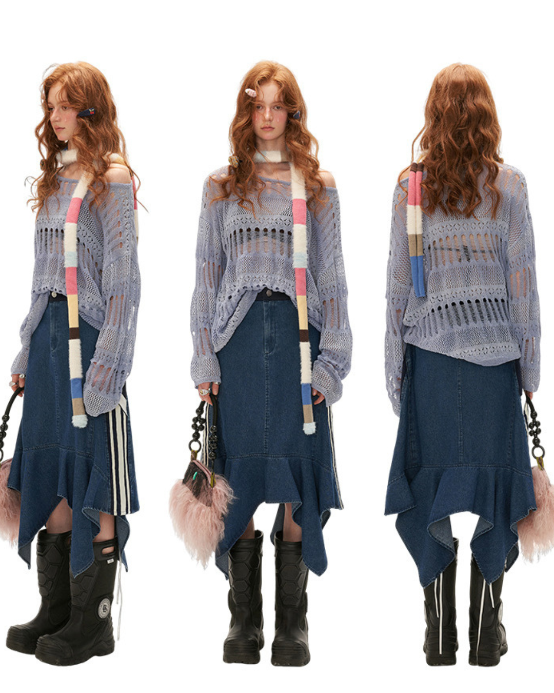 00 shaggy skirt