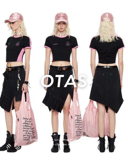 0 denim skirt