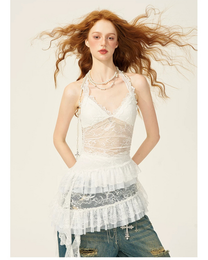 0 lace one-piece