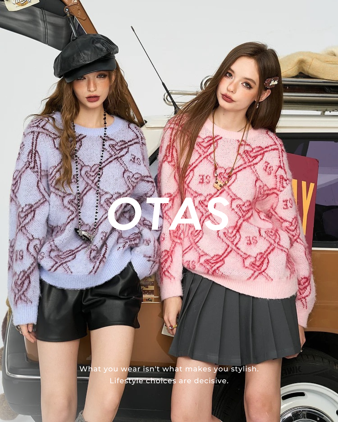 01 heart chain knit