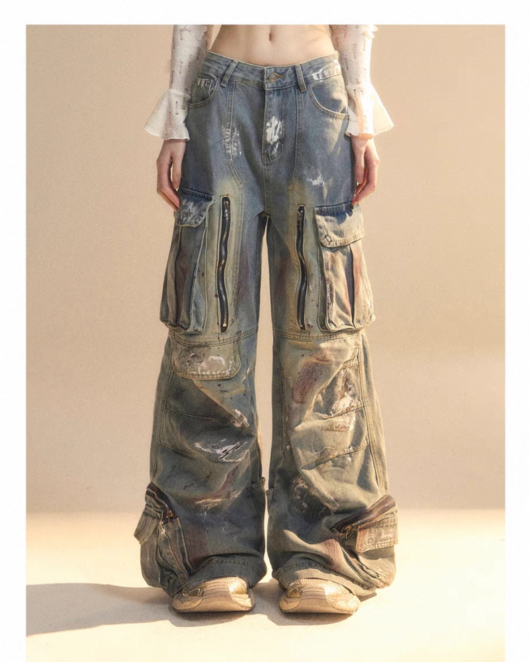 dirty denim pants