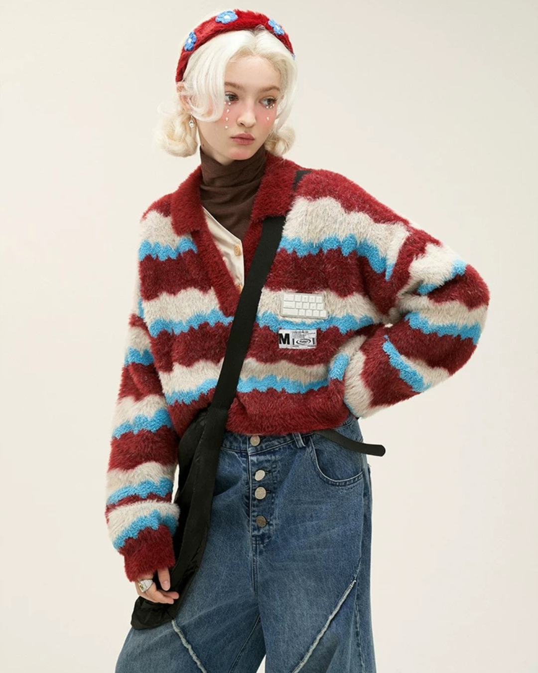 01 polo cardigan