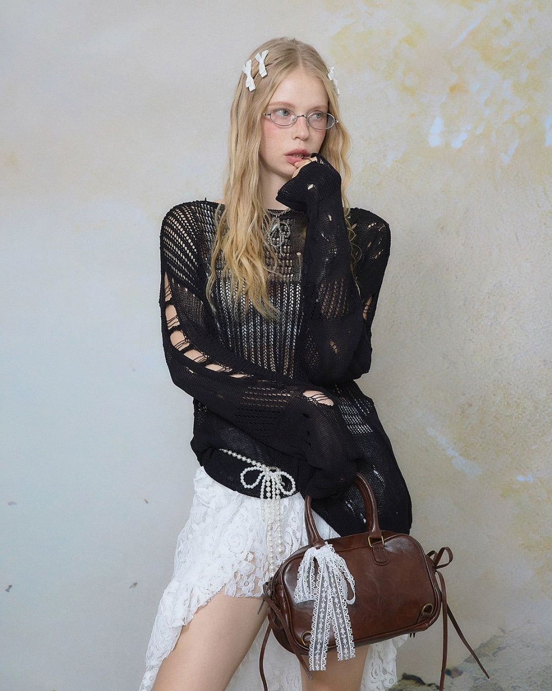 0 mesh blouse