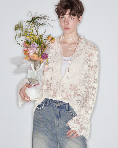 0 chiffon cardigan