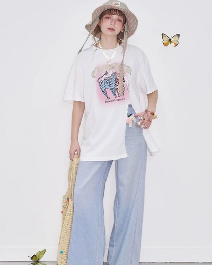 0 Big slit t-shirt