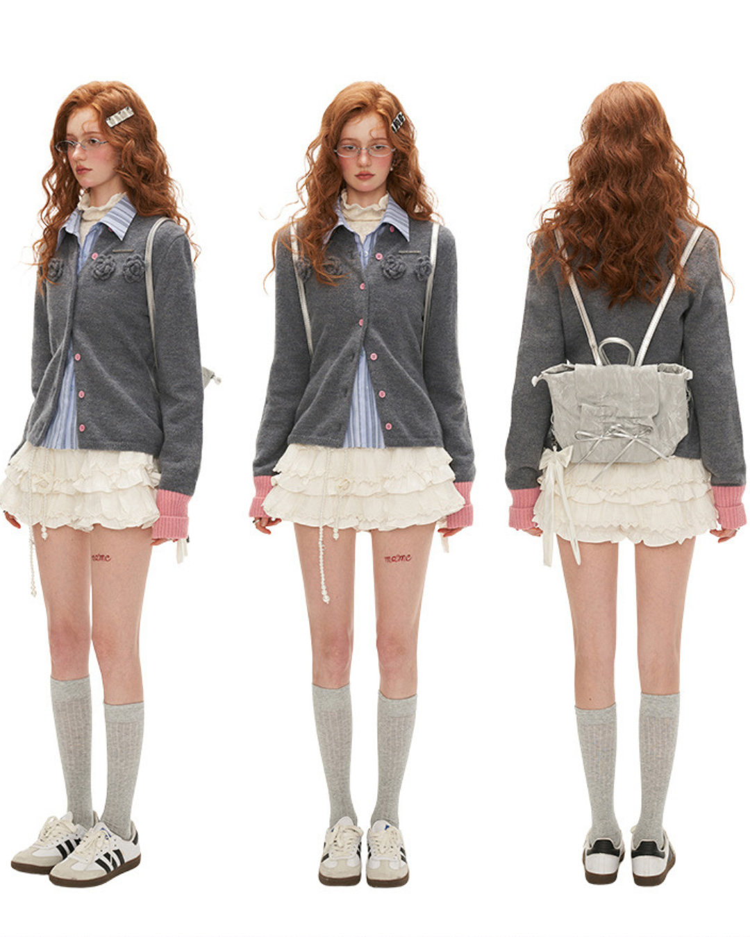 0 rose cardigan