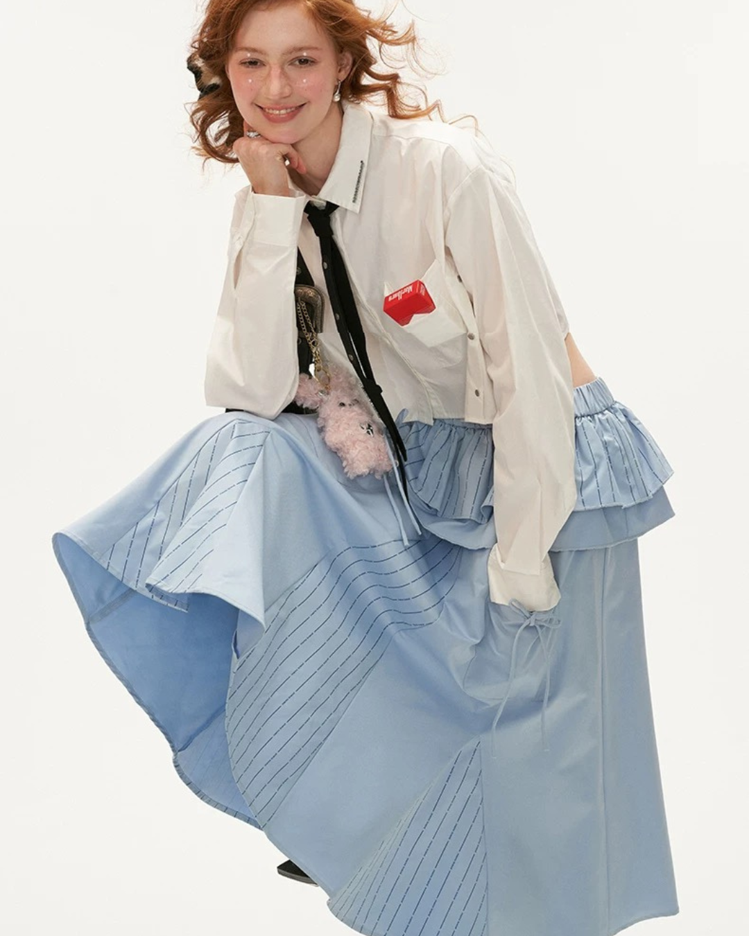 00 layered skirt