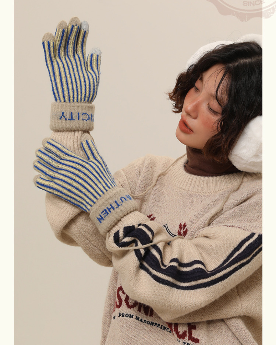 00 stripe gloves