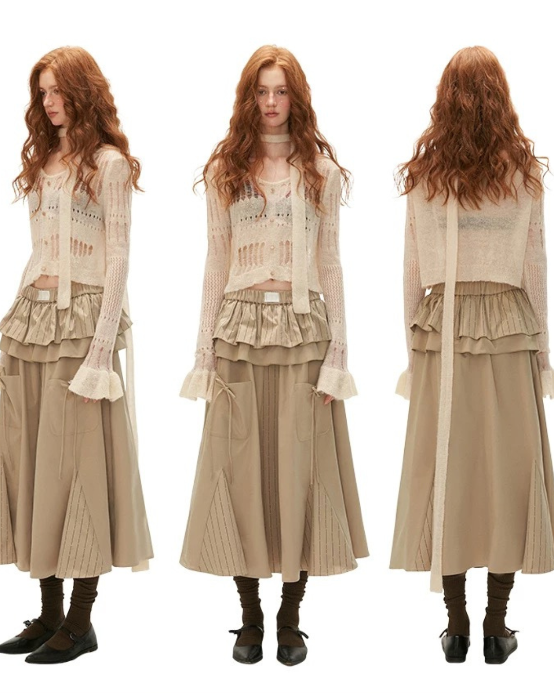 00 layered skirt