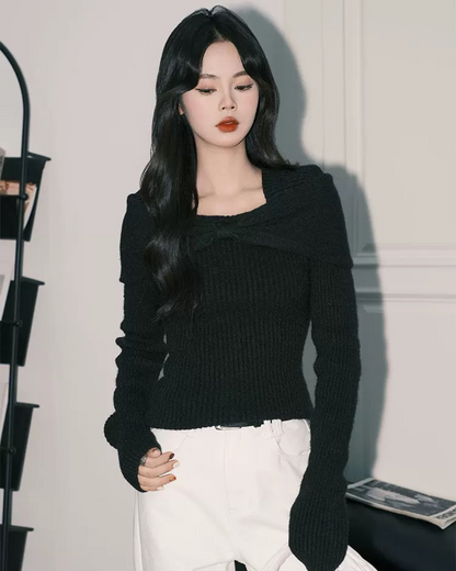 0 ribbon sweater