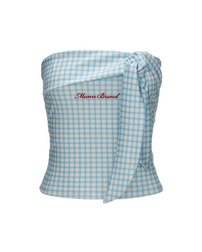 gingham check tops