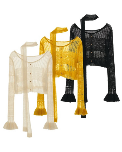 0 sheer cardigan