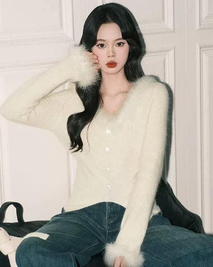 00 fur cardigan
