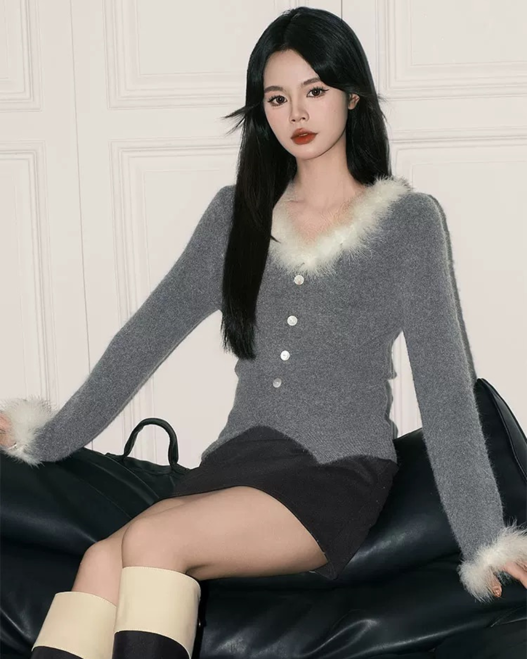 00 fur cardigan