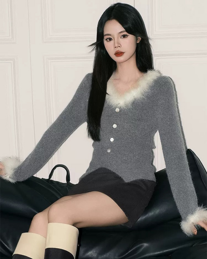 00 fur cardigan