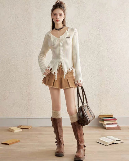 damage cardigan