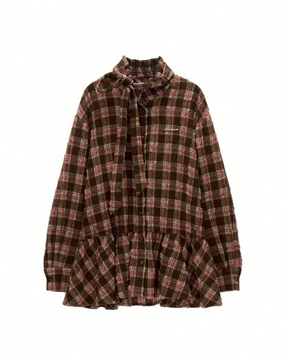 check shirt tunic