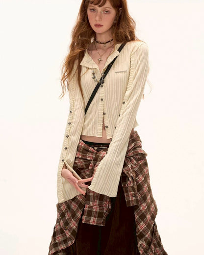 check shirt tunic