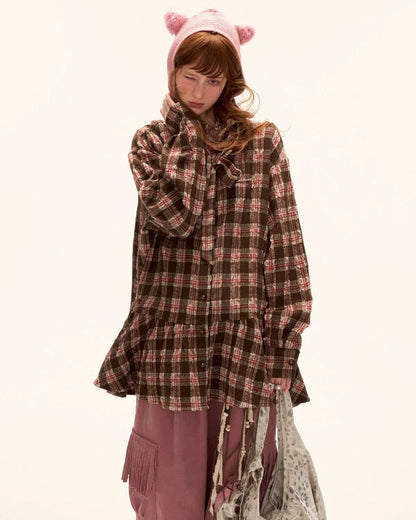 check shirt tunic