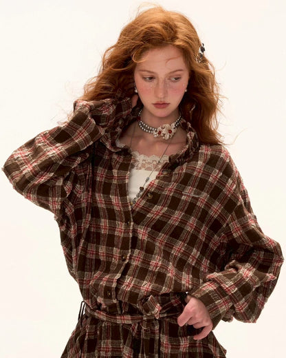 check shirt tunic